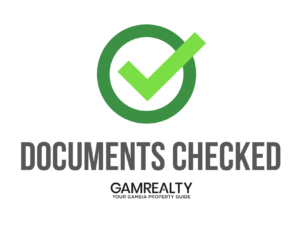 buy land in gambia with GamRealty documents checked label